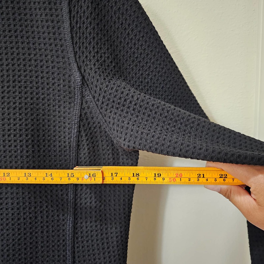 EILEEN FISHER Women's Textured Waffle Knit Black Button Blazer sz M - Picture 8 of 8